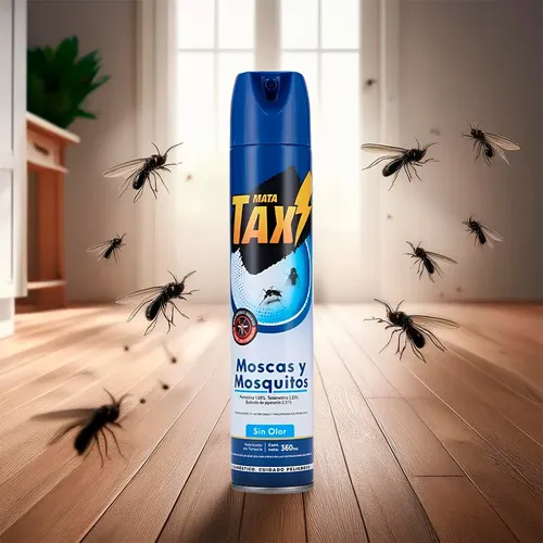[59] InsInsecticida Matamoscas y mosquitos de 360cc Marca MATA TAX