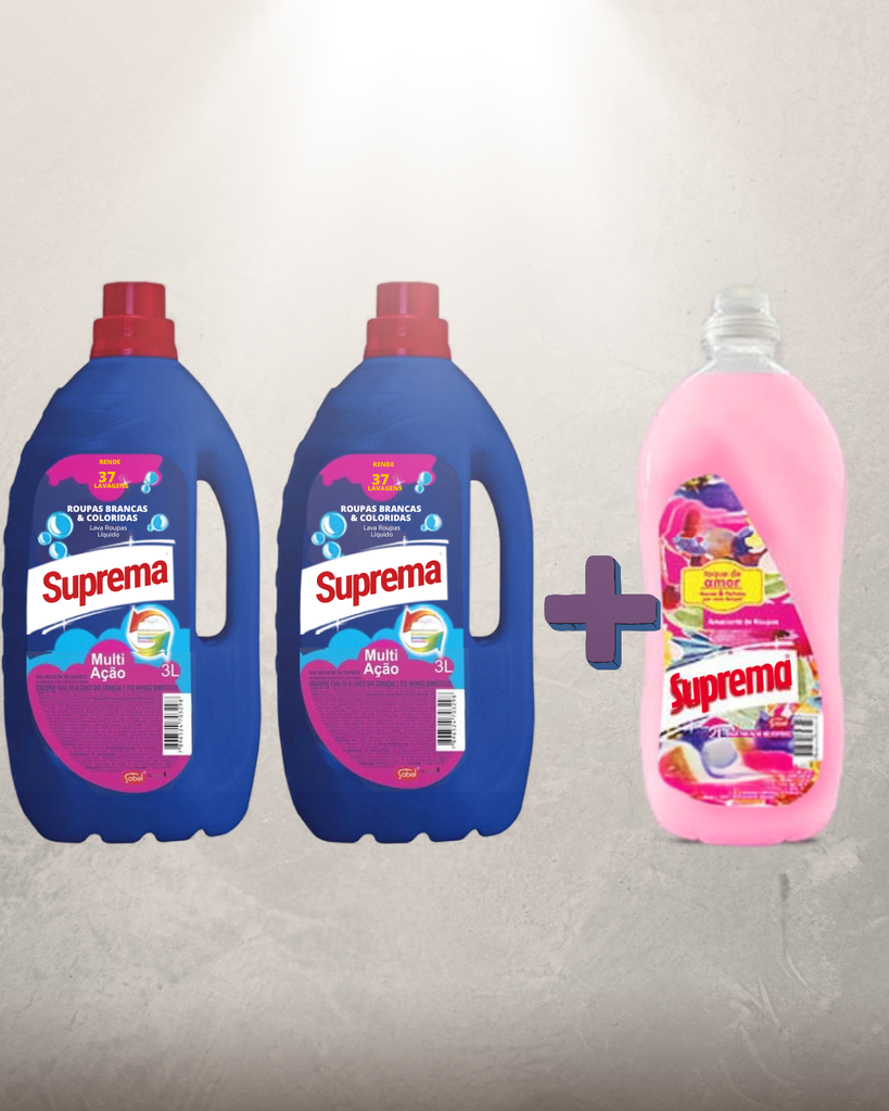 [92] Promo Suprema 2 Líquidos de 3L+ 1 suavizante 2L de Regalo