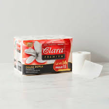 [101] Papel higiénico doble hoja x16 rollos CLARA (30mts C/U)