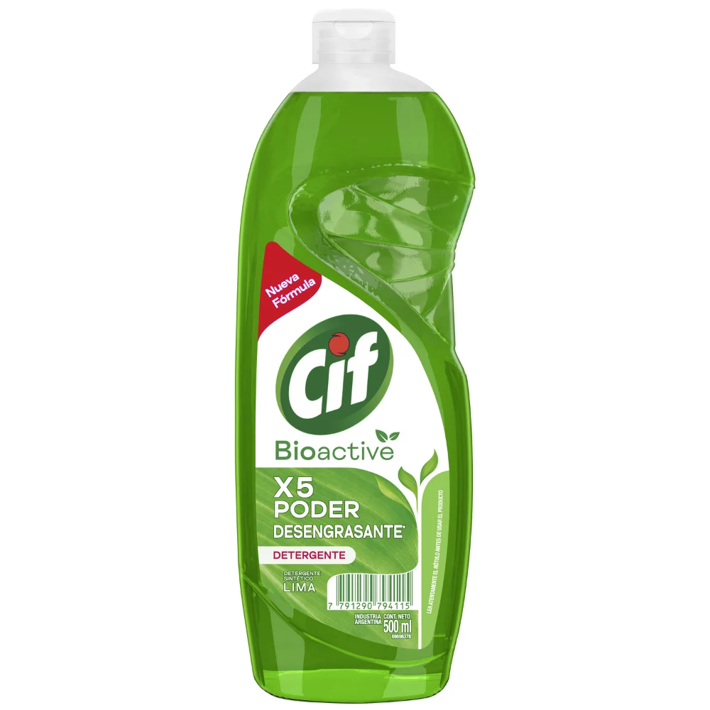 Detergente Lavavajilla Bioactive CIFF, 500ml,700ml,1,25L